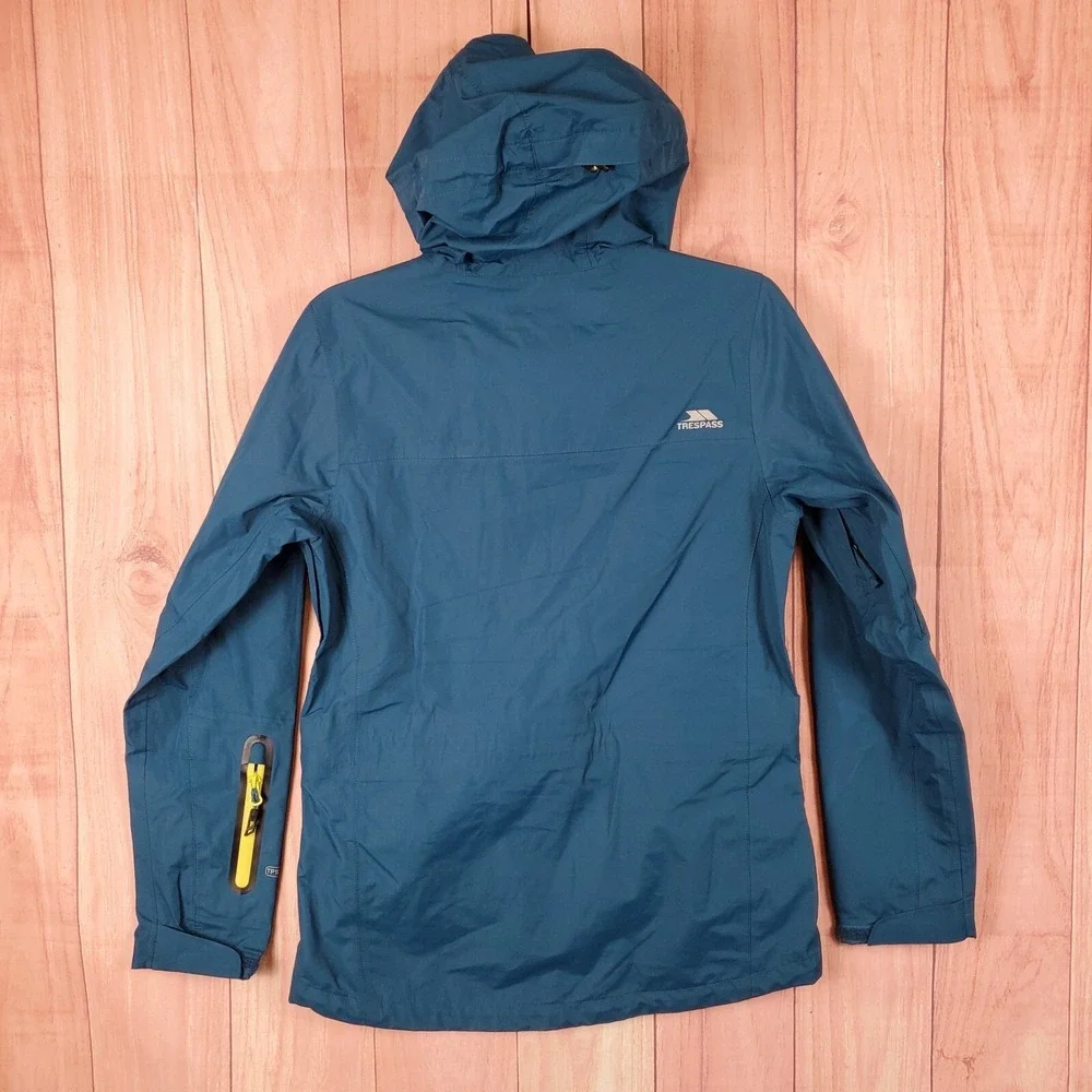 Trespass Radium TP100 Mens Jacket Sz XS Full Zip Waterproof Lightweight